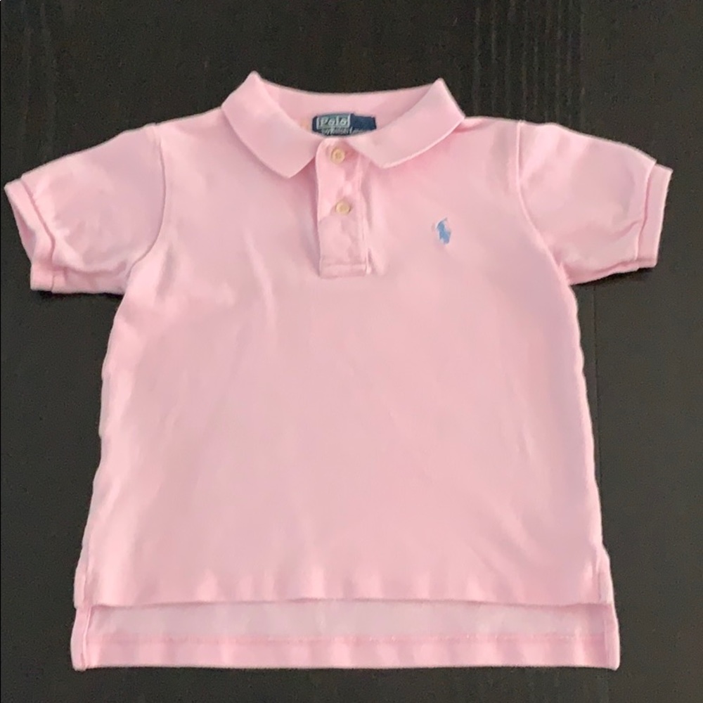 Pink toddler polo